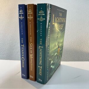 Disney Hyperion Percy Jackson & The Olympians Rick Riordan Books (1-3)